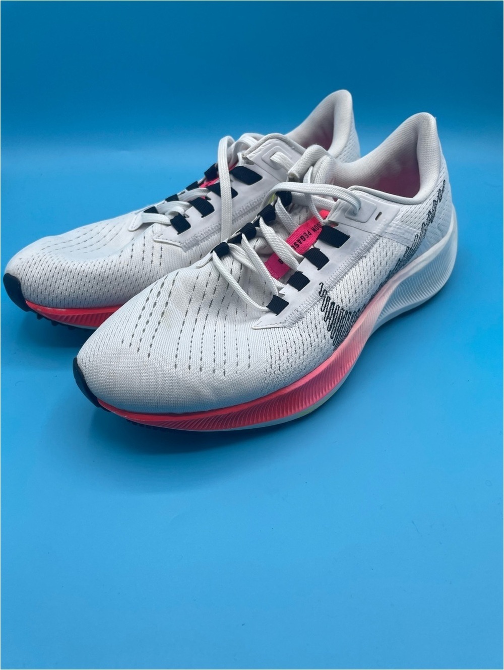 Nike Women’s White and Pink Pegasus Running Shoes